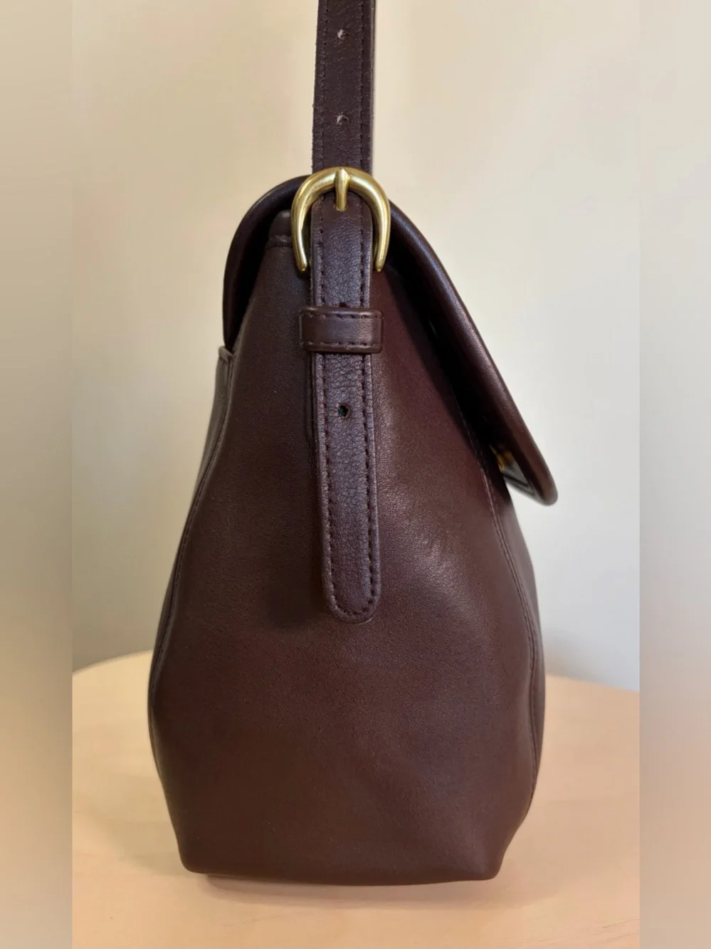 Vintage COACH Soho Small Satchel Flap Mahogany Brown Leather Crossbody 4108 EUC